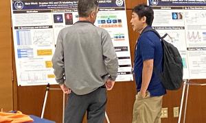 Poster Session:  Group shots of JANUS members viewing posters