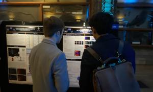 JANUS members at poster session.  Presenting and discussing posters. 