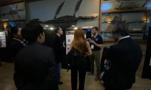 JANUS members at poster session.  Presenting and discussing posters. 